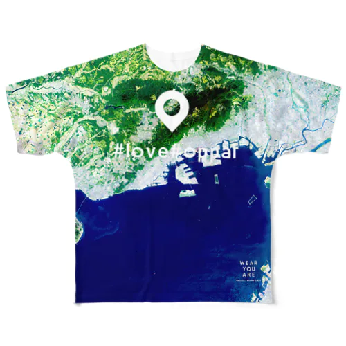 兵庫県 神戸市 All-Over Print T-Shirt