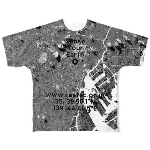 東京都 港区 All-Over Print T-Shirt