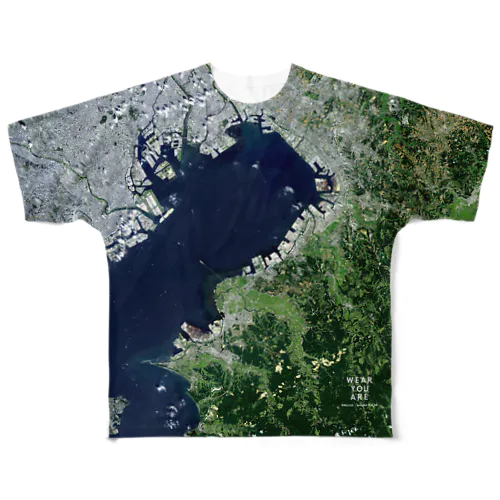 千葉県 袖ケ浦市 All-Over Print T-Shirt