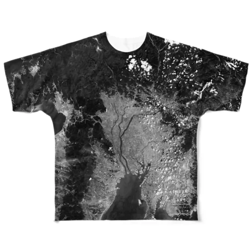 岐阜県 羽島市 All-Over Print T-Shirt