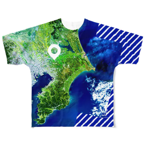 千葉県 山武郡 All-Over Print T-Shirt