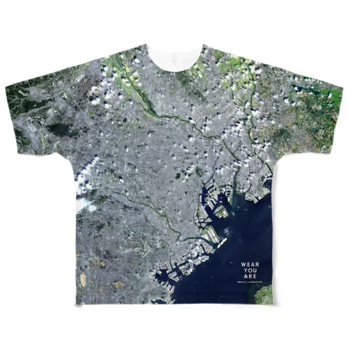 東京都 渋谷区 All-Over Print T-Shirt