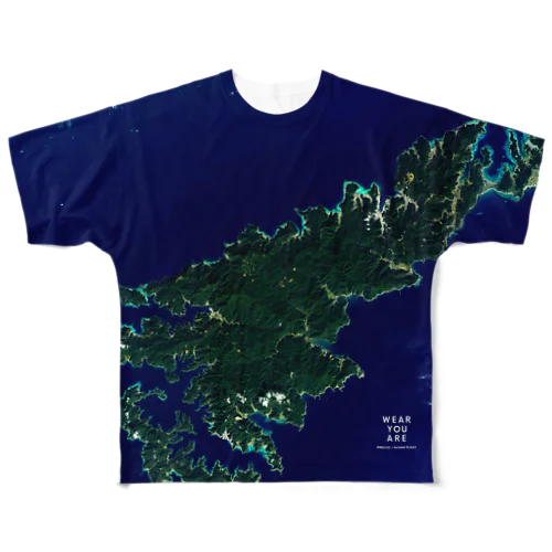 鹿児島県 大島郡 フルグラフィックTシャツ