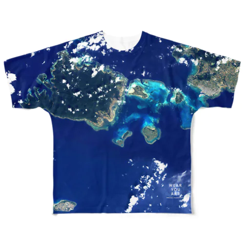 沖縄県 八重山郡 All-Over Print T-Shirt