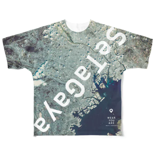 東京都 世田谷区 All-Over Print T-Shirt
