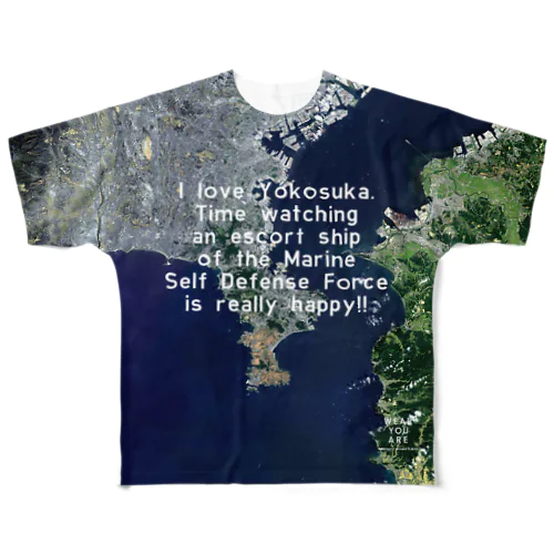 神奈川県 横須賀市 All-Over Print T-Shirt