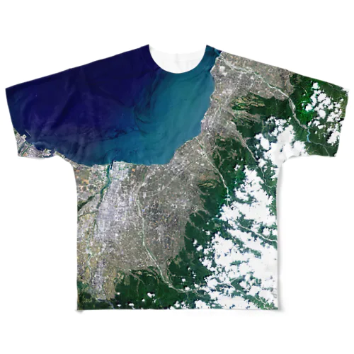 富山県 魚津市 All-Over Print T-Shirt