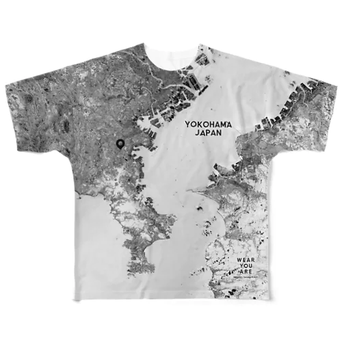 神奈川県 横須賀市 All-Over Print T-Shirt