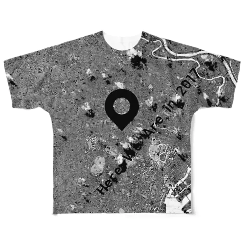 東京都 新宿区 All-Over Print T-Shirt