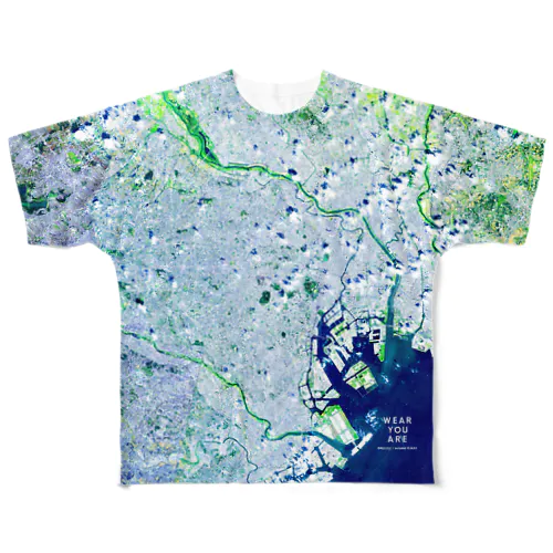 東京都 豊島区 All-Over Print T-Shirt