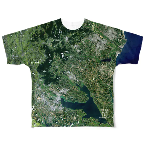 茨城県 石岡市 All-Over Print T-Shirt