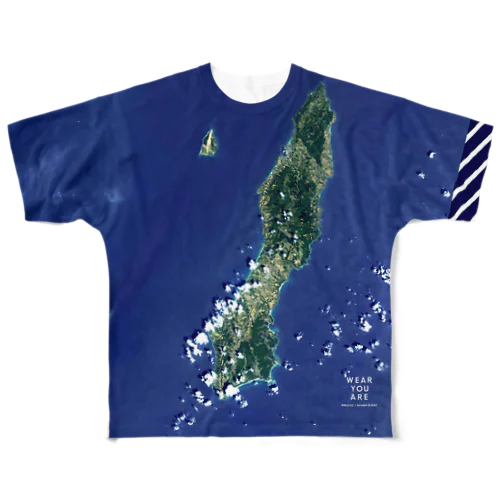 鹿児島県 熊毛郡 フルグラフィックTシャツ