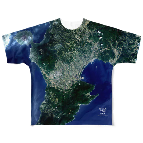 鹿児島県 鹿屋市 All-Over Print T-Shirt