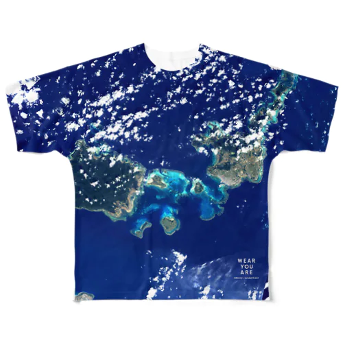 沖縄県 八重山郡 All-Over Print T-Shirt