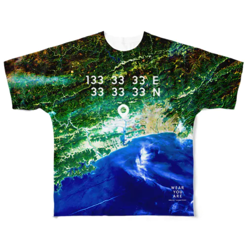 高知県 高知市 All-Over Print T-Shirt