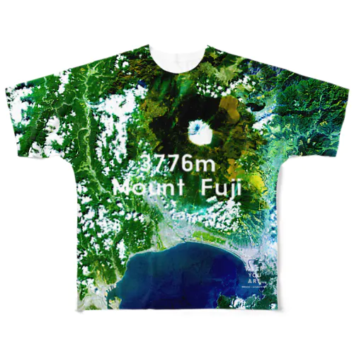 静岡県 富士宮市 All-Over Print T-Shirt