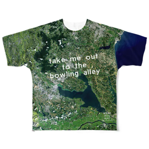 茨城県 石岡市 All-Over Print T-Shirt