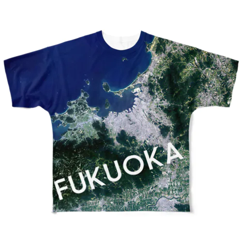 福岡県 福岡市 All-Over Print T-Shirt