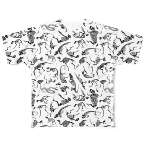 どうぶつのホネ [pattern-C] All-Over Print T-Shirt