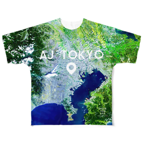 東京都 世田谷区 All-Over Print T-Shirt
