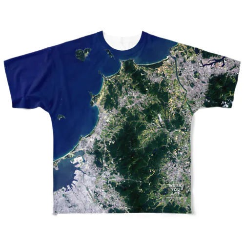 福岡県 宗像市 All-Over Print T-Shirt
