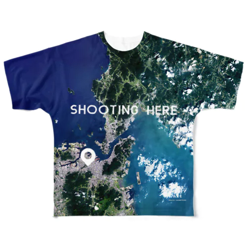 山口県 下関市 All-Over Print T-Shirt