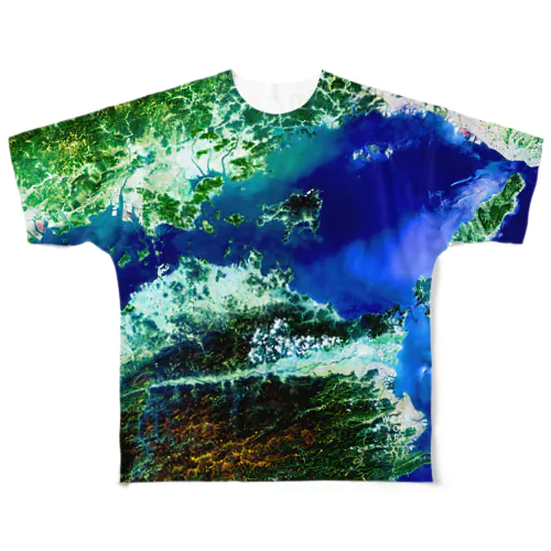 香川県 さぬき市 All-Over Print T-Shirt