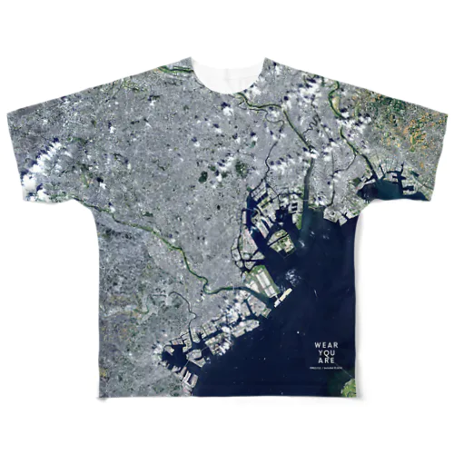 東京都 品川区 All-Over Print T-Shirt