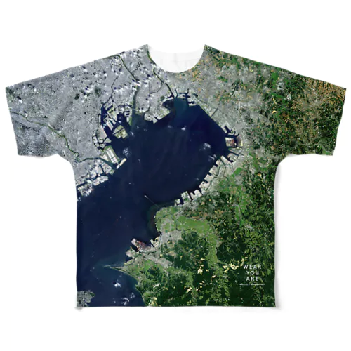 千葉県 袖ケ浦市 All-Over Print T-Shirt