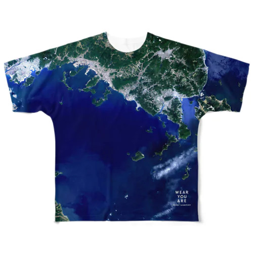 山口県 熊毛郡 フルグラフィックTシャツ