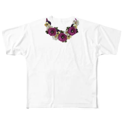 花束ネックレス２ All-Over Print T-Shirt