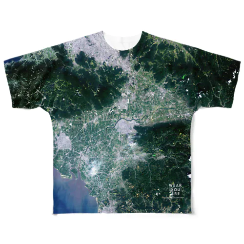 福岡県 久留米市 All-Over Print T-Shirt