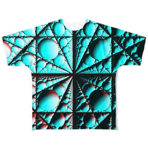 GLSLアート フルグラフィックTシャツ