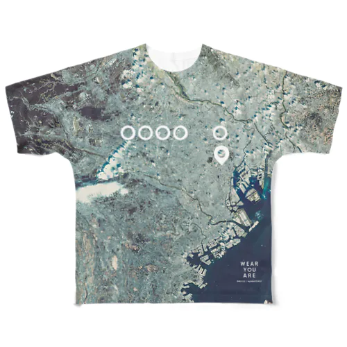 東京都 世田谷区 All-Over Print T-Shirt
