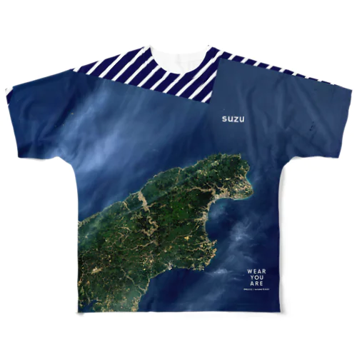 石川県 珠洲市 フルグラフィックTシャツ