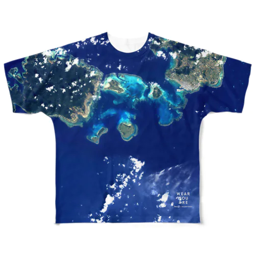 沖縄県 八重山郡 All-Over Print T-Shirt