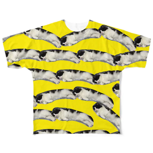 ねこバナナT All-Over Print T-Shirt