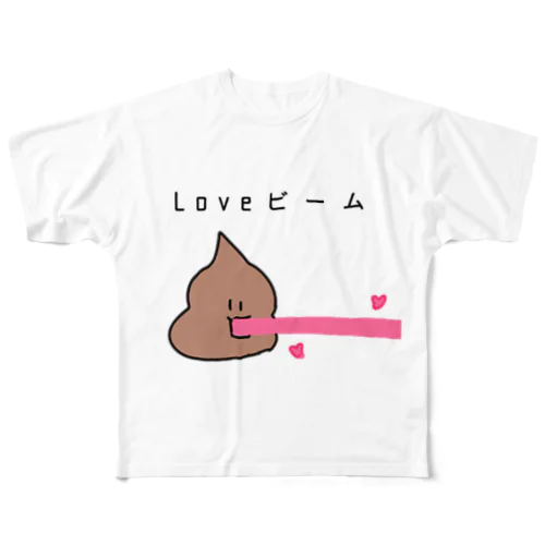 うんこちゃん♡LOVE All-Over Print T-Shirt