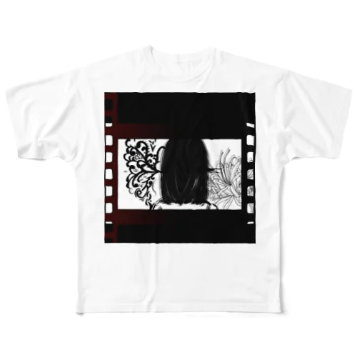 Scattered contents「みみちゃ」 フルグラフィックTシャツ