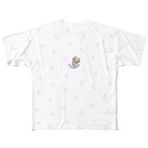 らいおんのマリンルックTシャツ All-Over Print T-Shirt
