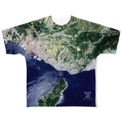 兵庫県 神戸市 All-Over Print T-Shirt