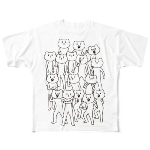 ベタックマ いっぱい(大)  フルグラフィックTシャツ