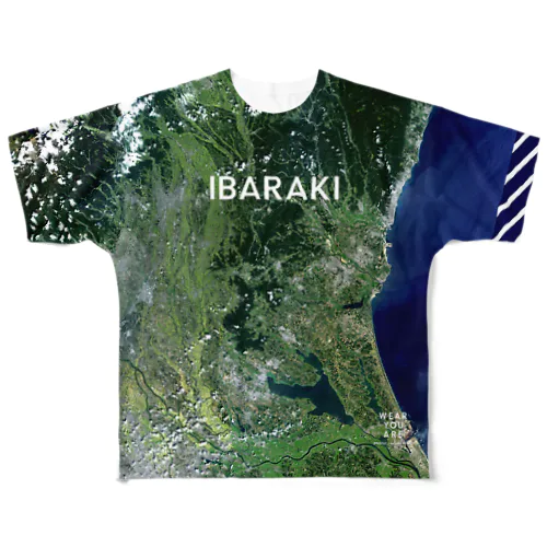 茨城県 笠間市 Tシャツ 両面 All-Over Print T-Shirt