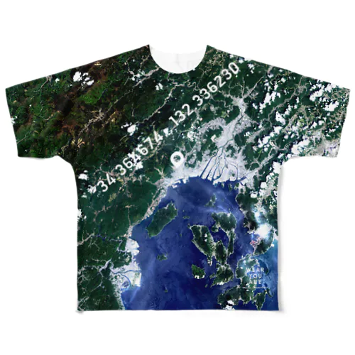 広島県 広島市 Tシャツ 片面 All-Over Print T-Shirt