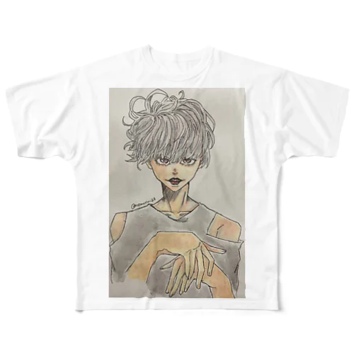 中性的 All-Over Print T-Shirt