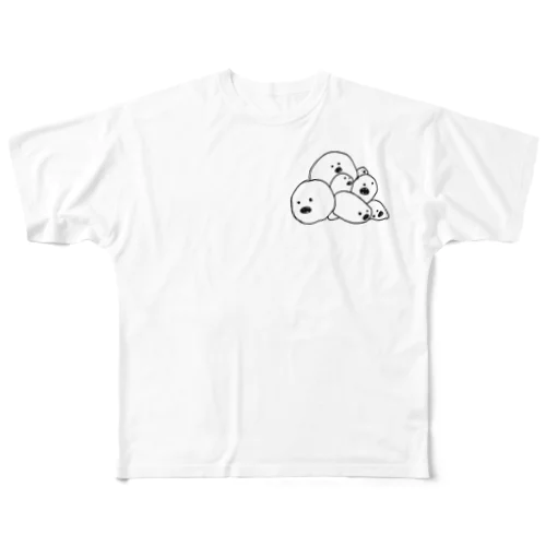 まるっこいの All-Over Print T-Shirt