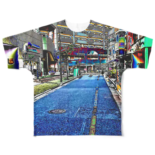 街並み All-Over Print T-Shirt