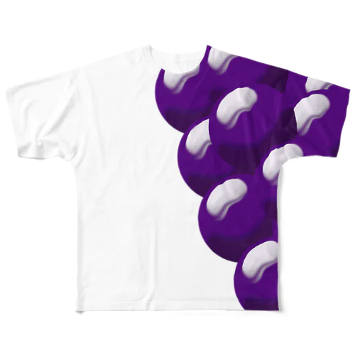 grape(ぶどう） All-Over Print T-Shirt