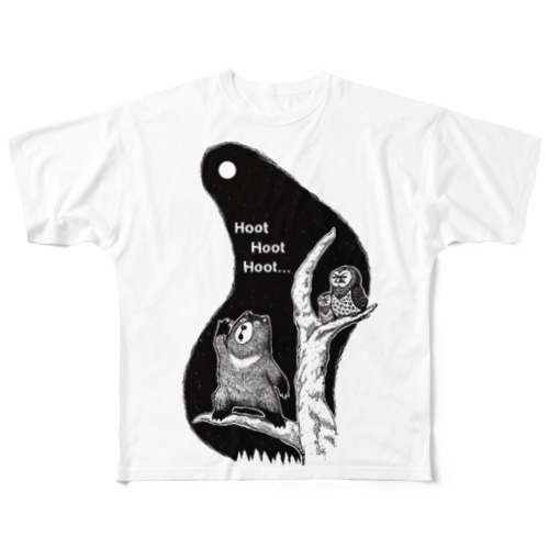 フクロウ修行 All-Over Print T-Shirt
