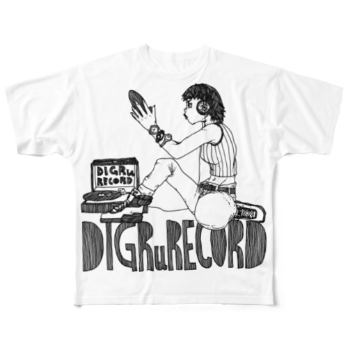 DIGRuRECORD All-Over Print T-Shirt